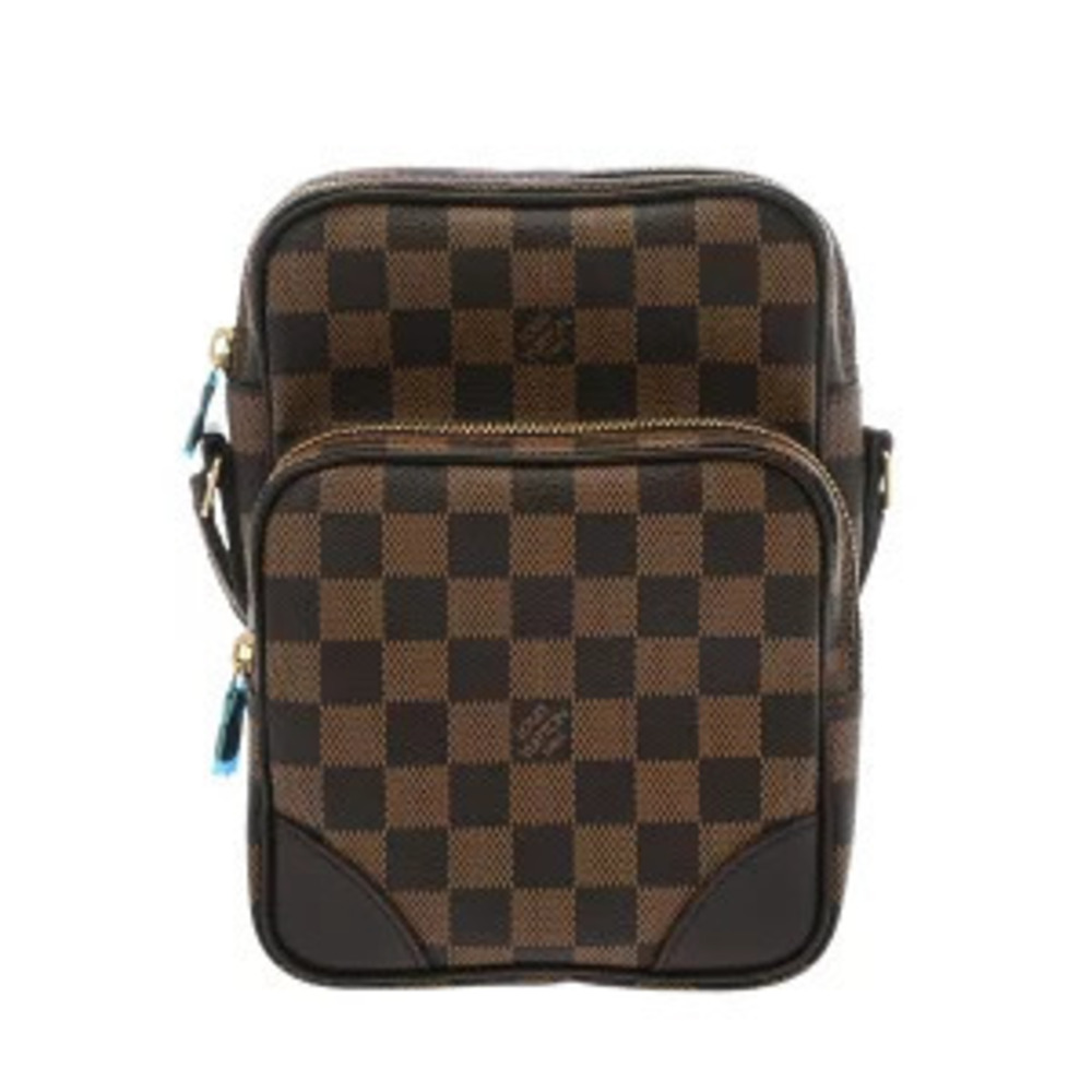 Louis Vuitton Damier Amazon Canvas Shoulder Bag Brown